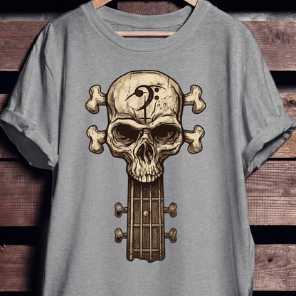 Bassist Skull Graphic T-Shirt - The Music Frontiers