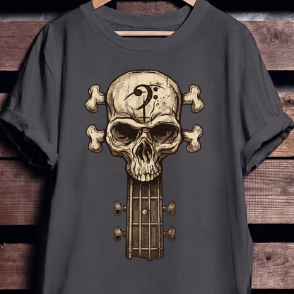 Bassist Skull Graphic T-Shirt - The Music Frontiers