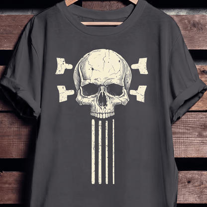 Bassist Skull Guitar Strings Tee - The Music Frontiers