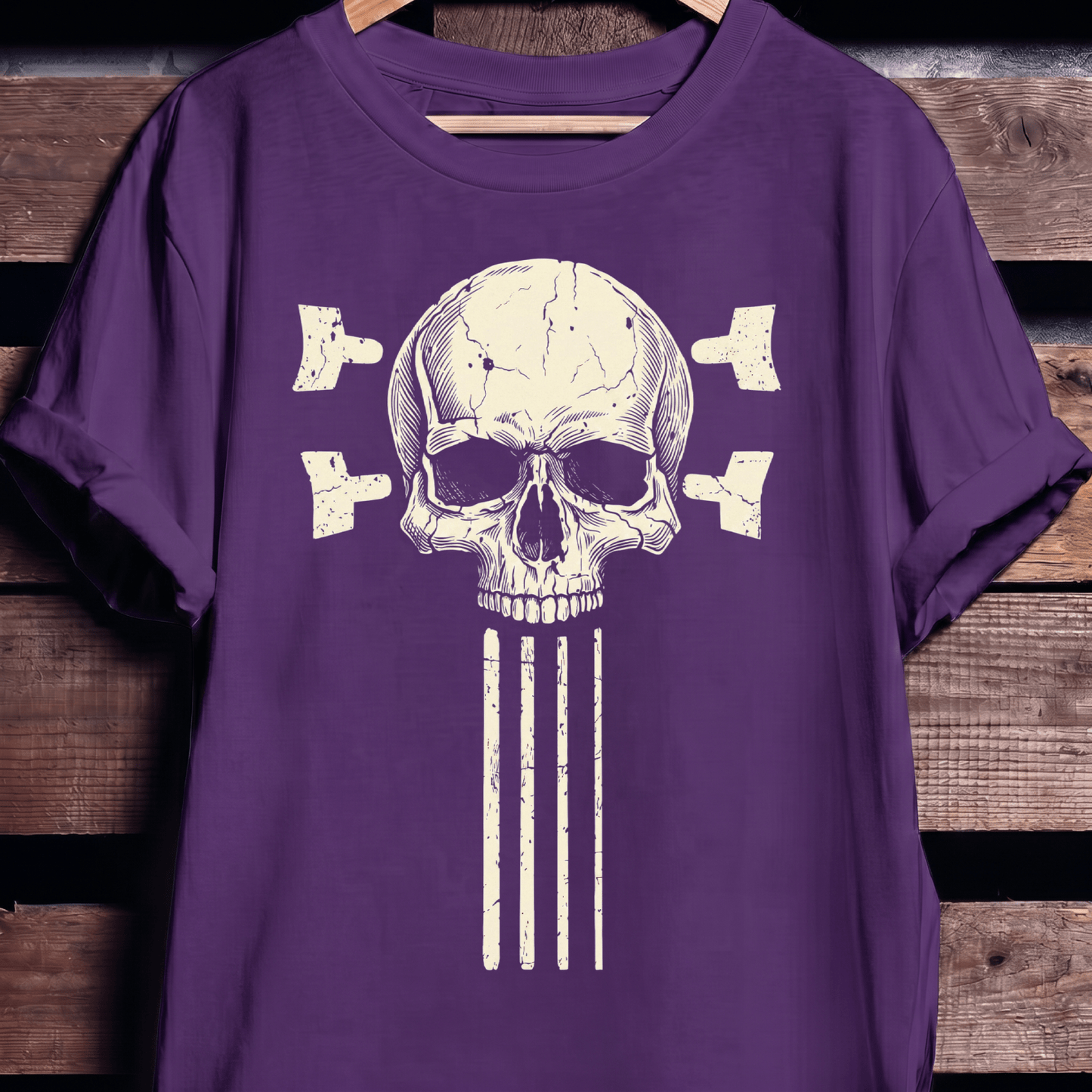 Bassist Skull Guitar Strings Tee - The Music Frontiers