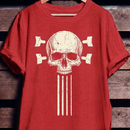 Bassist Skull Guitar Strings Tee - The Music Frontiers