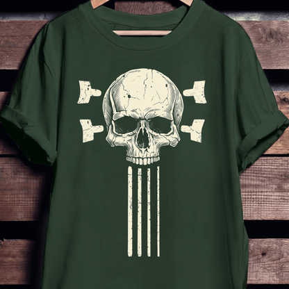 Bassist Skull Guitar Strings Tee - The Music Frontiers