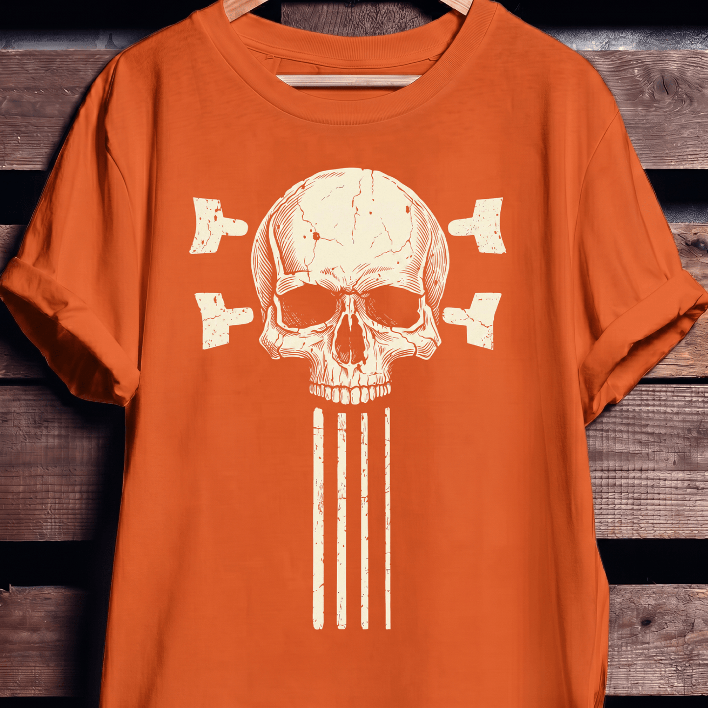 Bassist Skull Guitar Strings Tee - The Music Frontiers