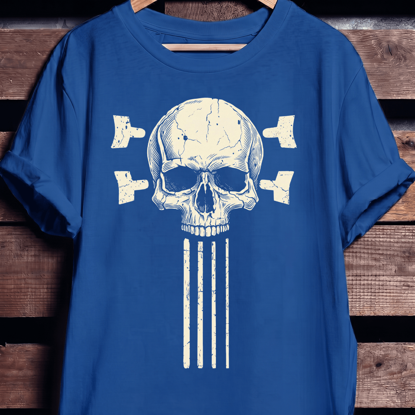 Bassist Skull Guitar Strings Tee - The Music Frontiers