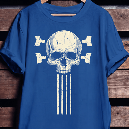 Bassist Skull Guitar Strings Tee - The Music Frontiers