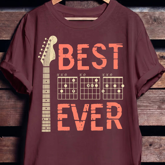 Best Dad Ever Chord Guitarist Tee