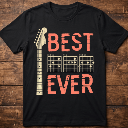 Best Dad Ever Chord Guitarist Tee - The Music Frontiers