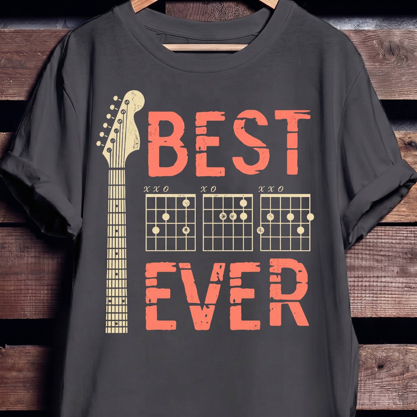 Best Dad Ever Chord Guitarist Tee