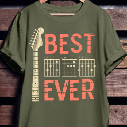 Best Dad Ever Chord Guitarist Tee