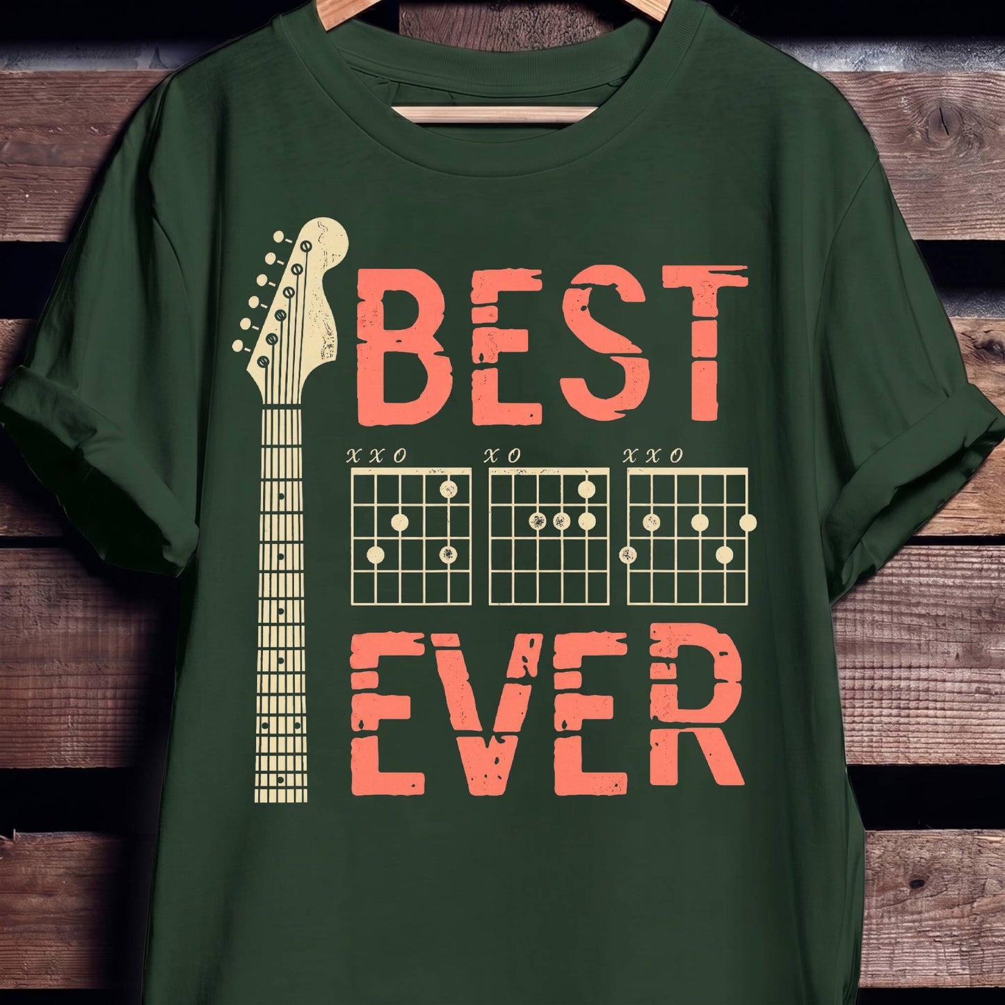 Best Dad Ever Chord Guitarist Tee