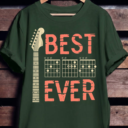 Best Dad Ever Chord Guitarist Tee