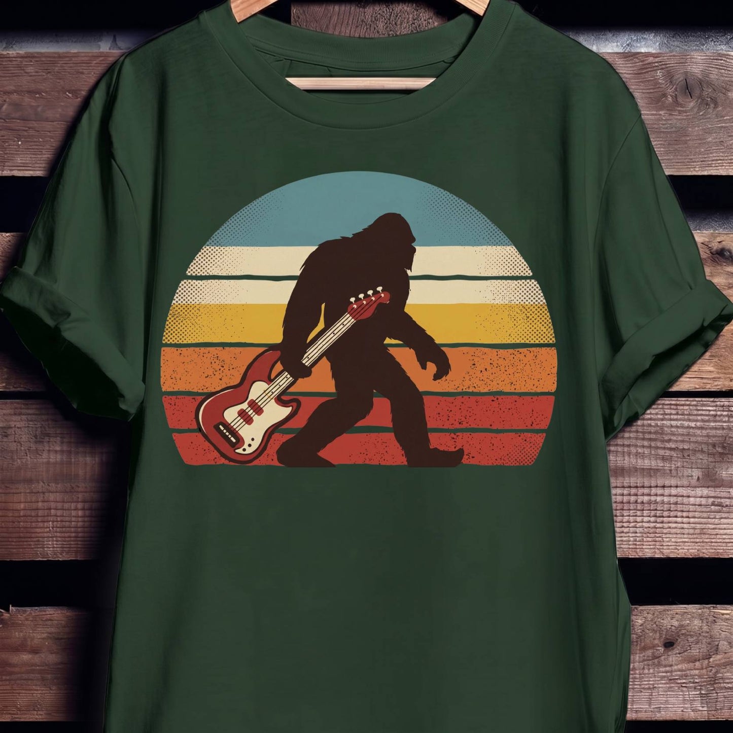Bigfoot Bass Player Graphic Tee - The Music Frontiers