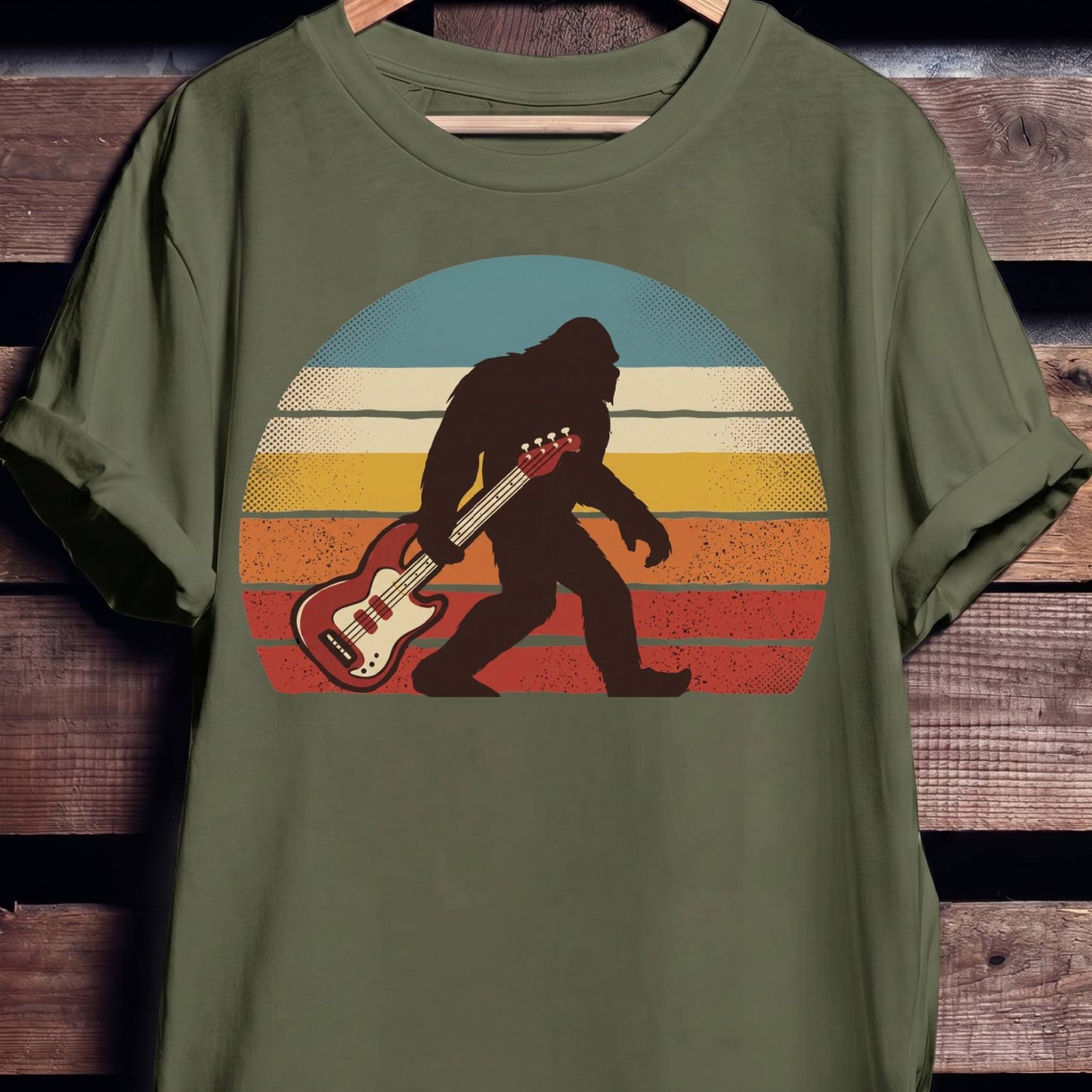 Bigfoot Bass Player Graphic Tee - The Music Frontiers