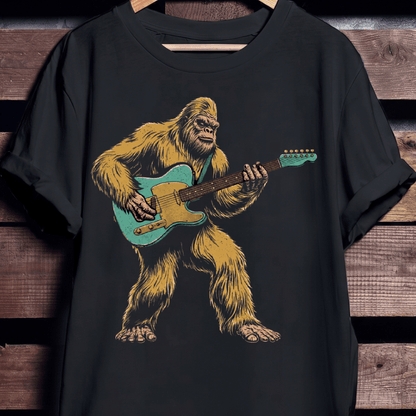 Bigfoot Telecaster Electric Guitarist Tee - The Music Frontiers