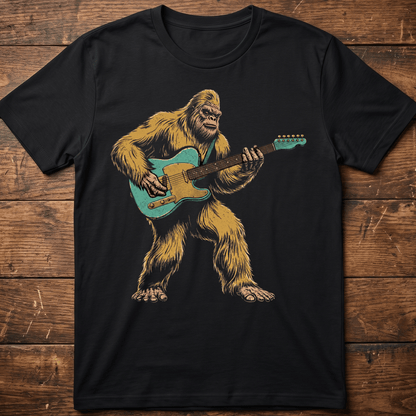 Bigfoot Telecaster Electric Guitarist Tee - The Music Frontiers