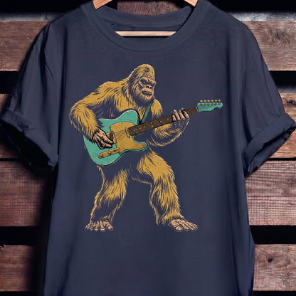 Bigfoot Telecaster Electric Guitarist Tee - The Music Frontiers