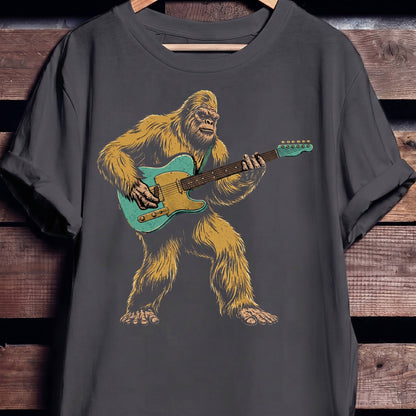 Bigfoot Telecaster Electric Guitarist Tee - The Music Frontiers