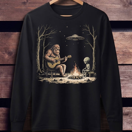 Bigfoot and Alien Campfire Guitar
