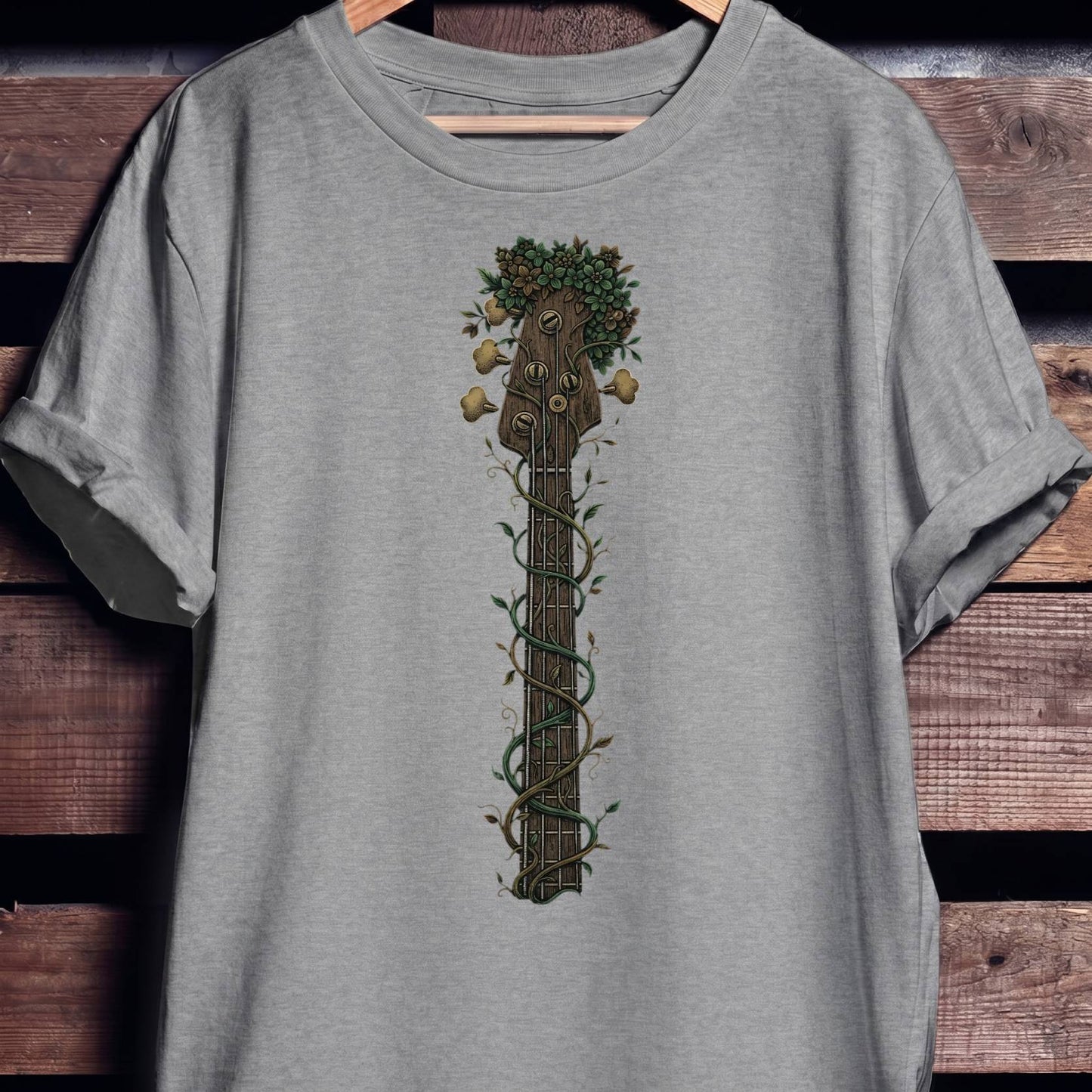 Botanical Bass Guitar Neck T-Shirt