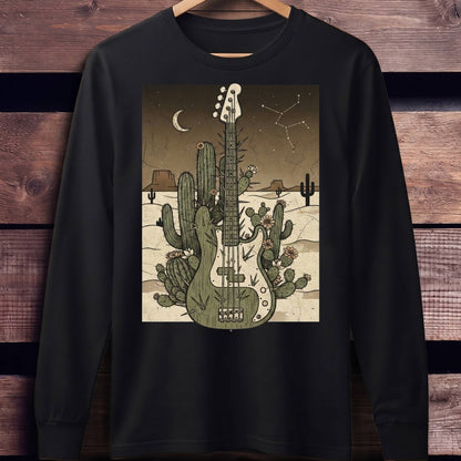 Cactus Moon Bass Art Tee - Unisex Standard Long Sleeve
