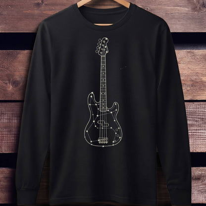 Celestial Constellation Bass Guitar Tee - Unisex Standard Long Sleeve