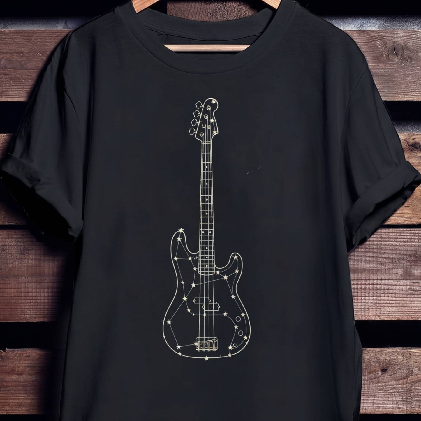 Celestial Constellation Bass Guitar Tee - Unisex Standard T-Shirt