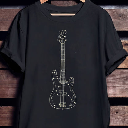 Celestial Constellation Bass Guitar Tee - Unisex Standard T-Shirt