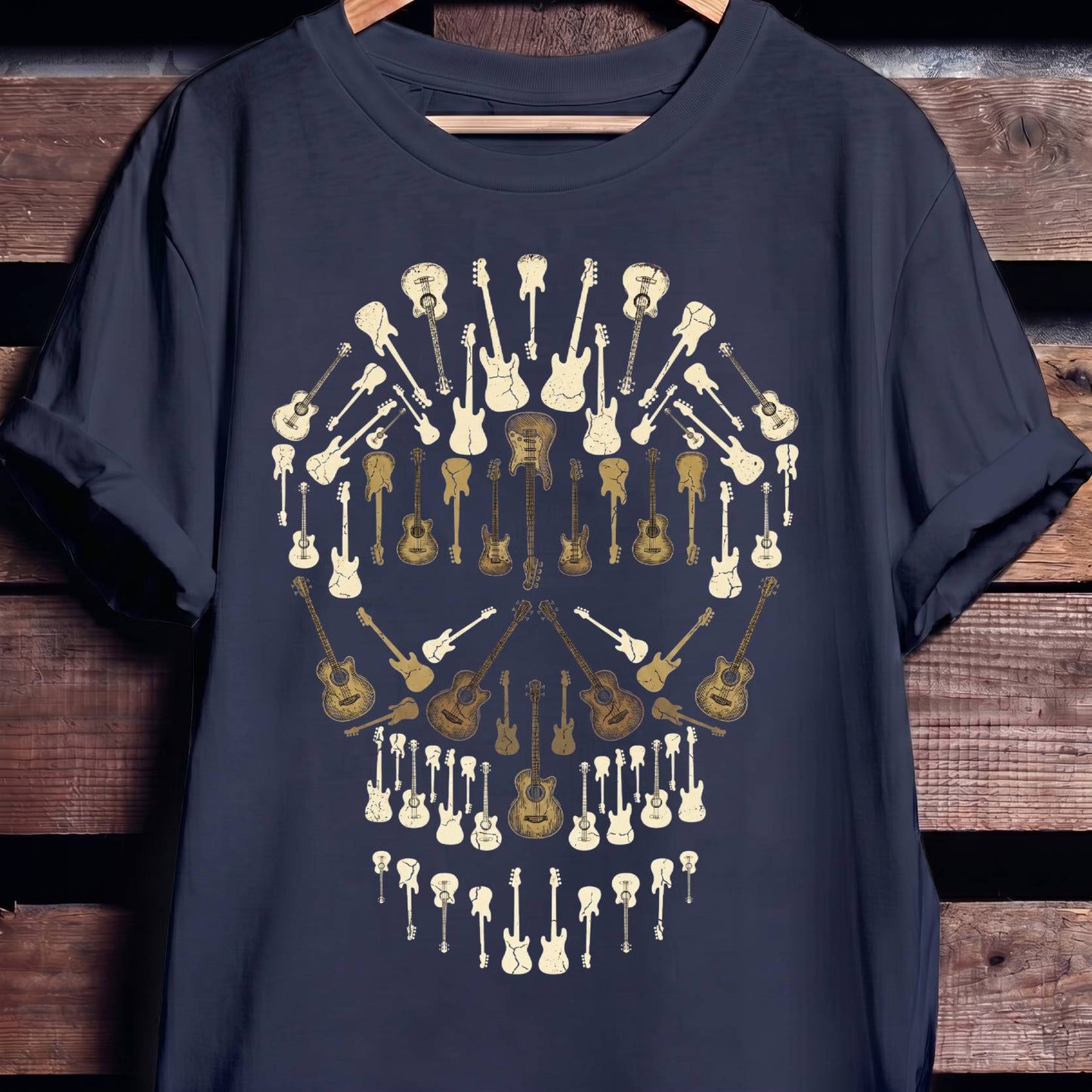 Classic Bassist Skull Graphic Tee - The Music Frontiers