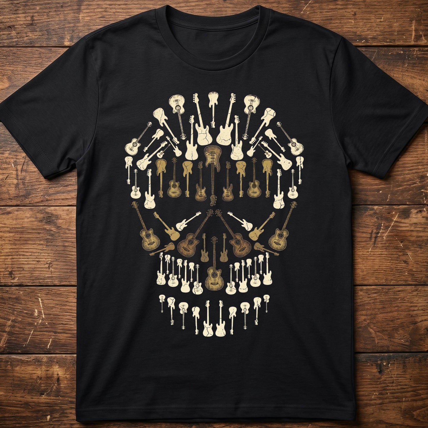Classic Bassist Skull Graphic Tee - The Music Frontiers