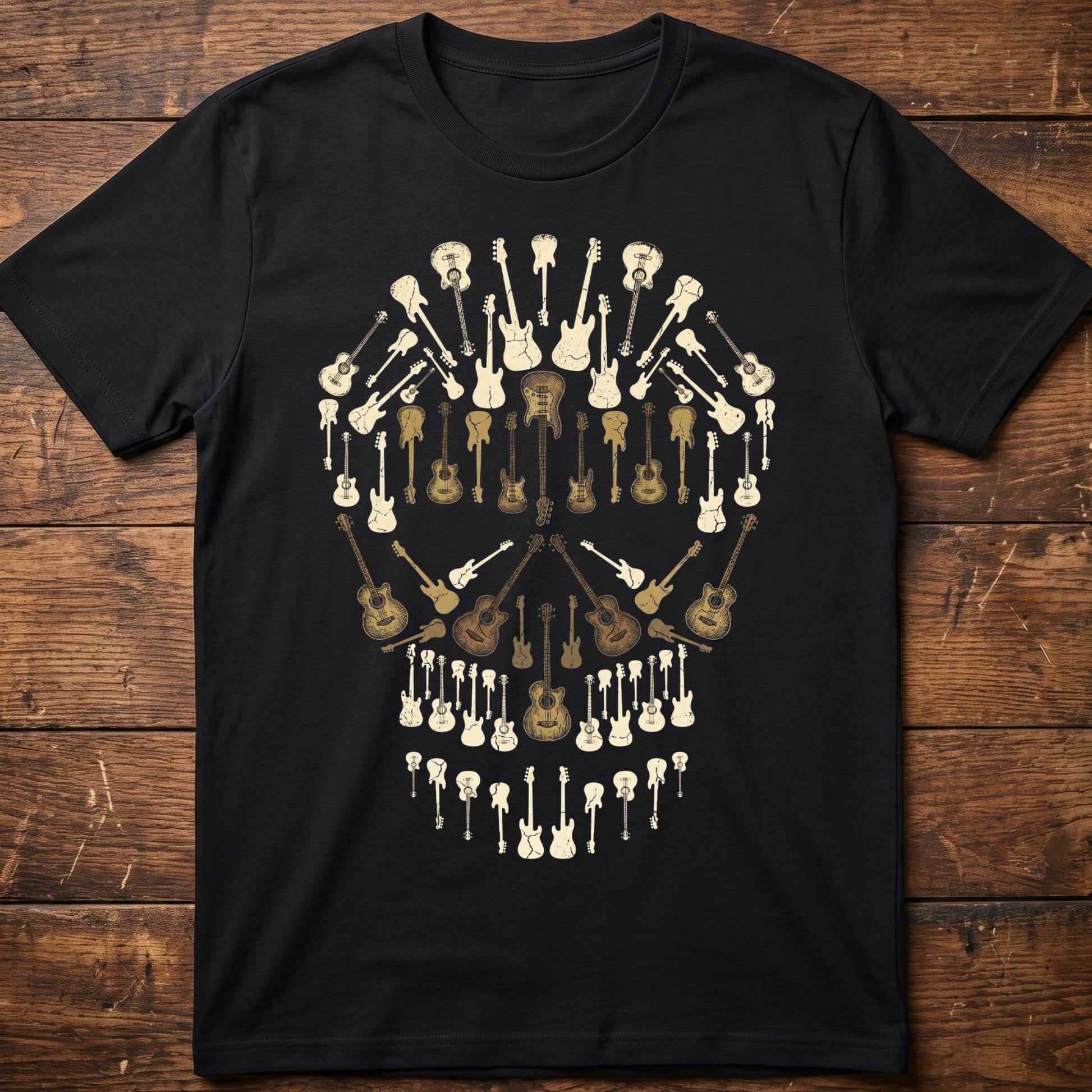 Classic Bassist Skull Graphic Tee - The Music Frontiers