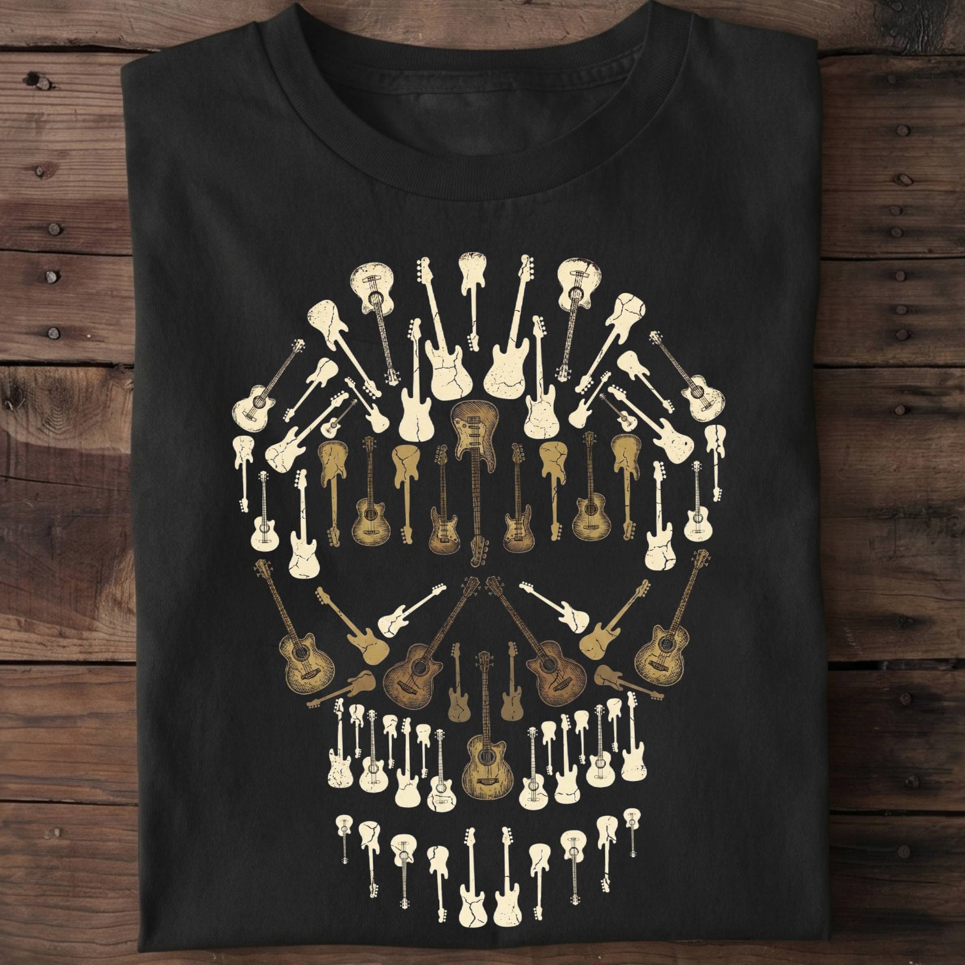Classic Bassist Skull Graphic Tee - The Music Frontiers
