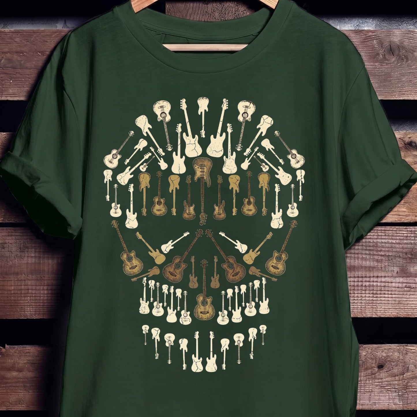 Classic Bassist Skull Graphic Tee - The Music Frontiers