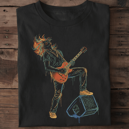 Classic Rock Electric Guitarist Tee - The Music Frontiers