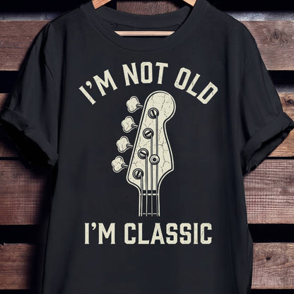 Classic Vintage Bass Guitar Lover Tee
