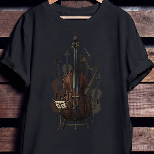 Classical Orchestra Bass Instrument Tee - Unisex Standard T-Shirt