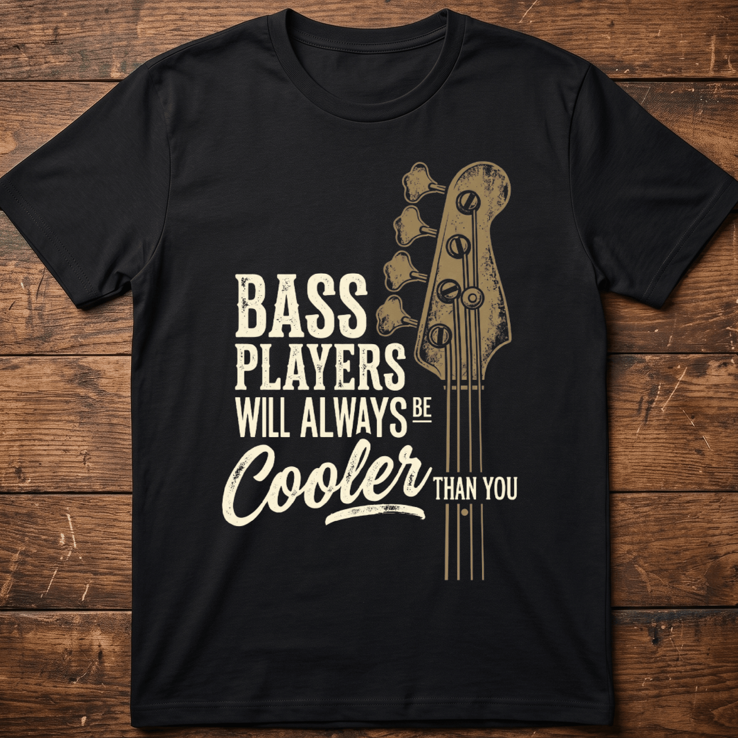 Cooler Than You Bassist Graphic T-Shirt - The Music Frontiers