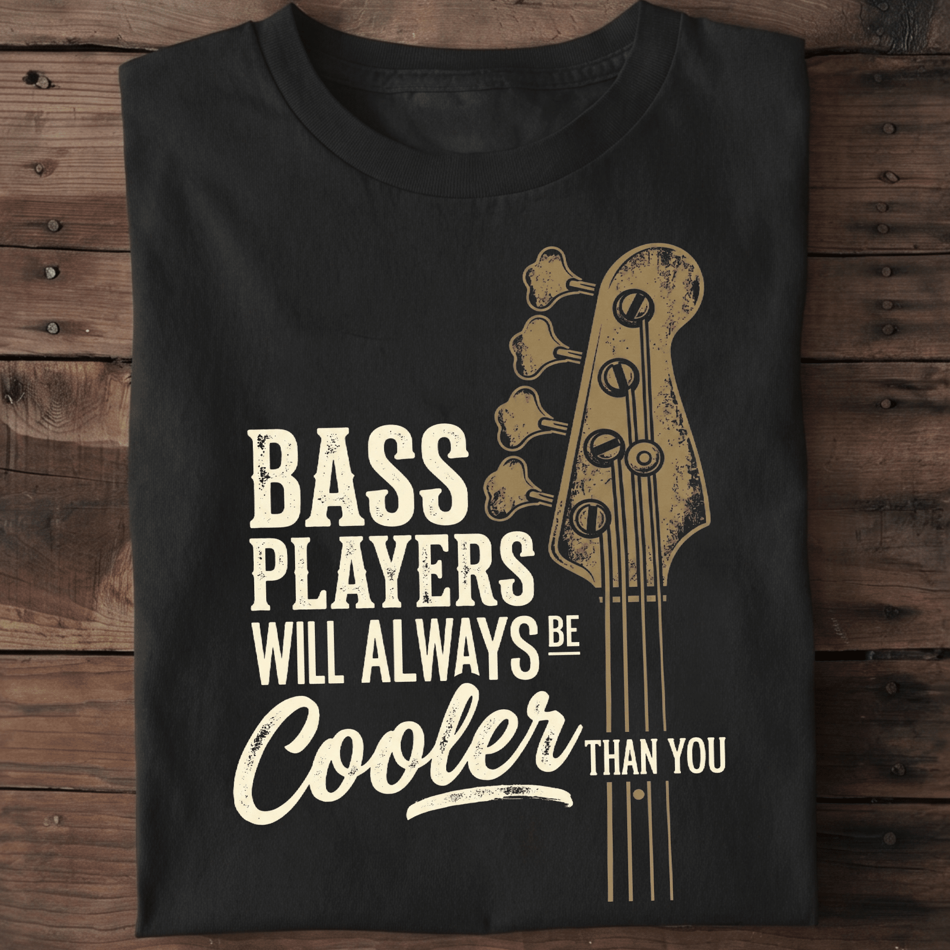 Cooler Than You Bassist Graphic T-Shirt - The Music Frontiers
