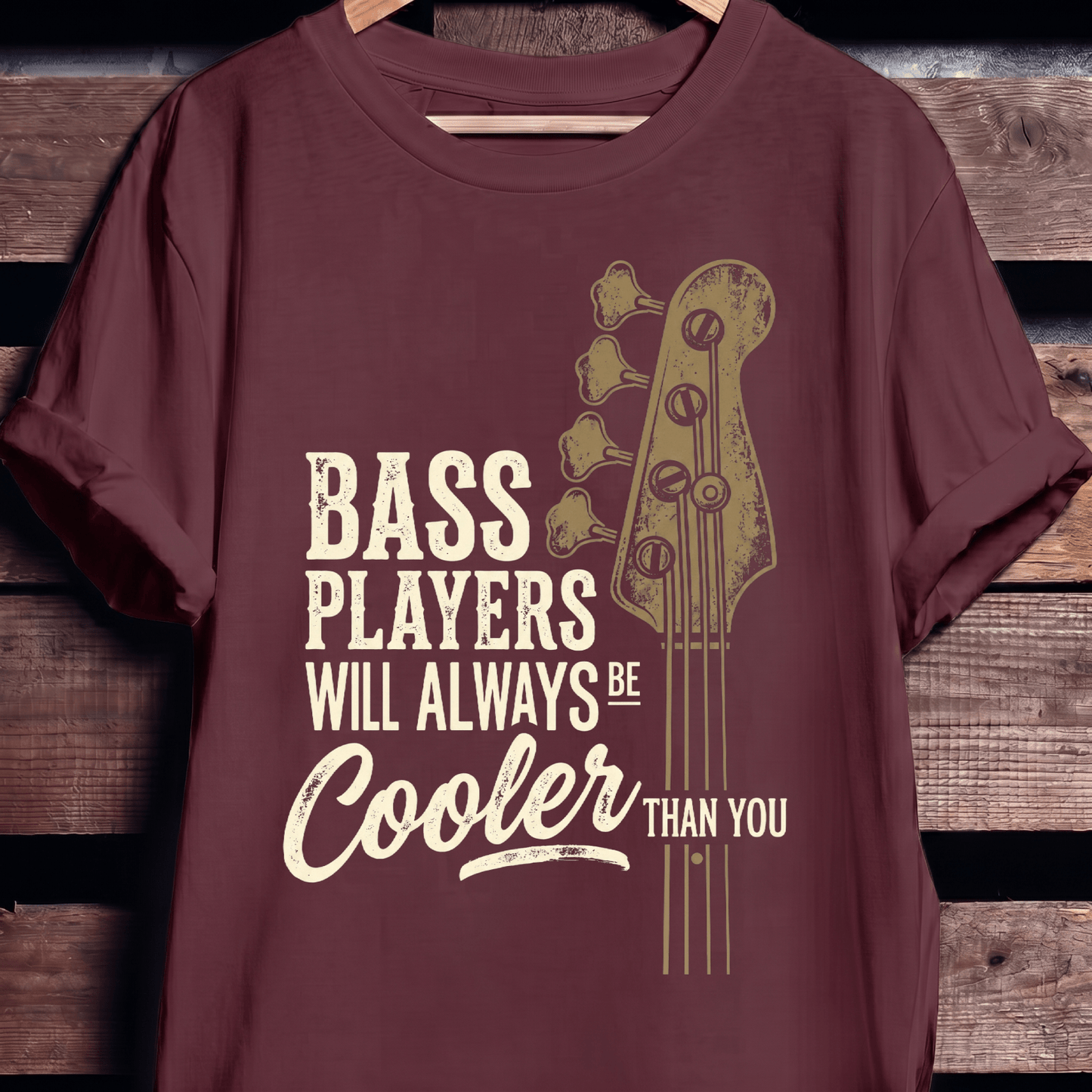 Cooler Than You Bassist Graphic T-Shirt - The Music Frontiers