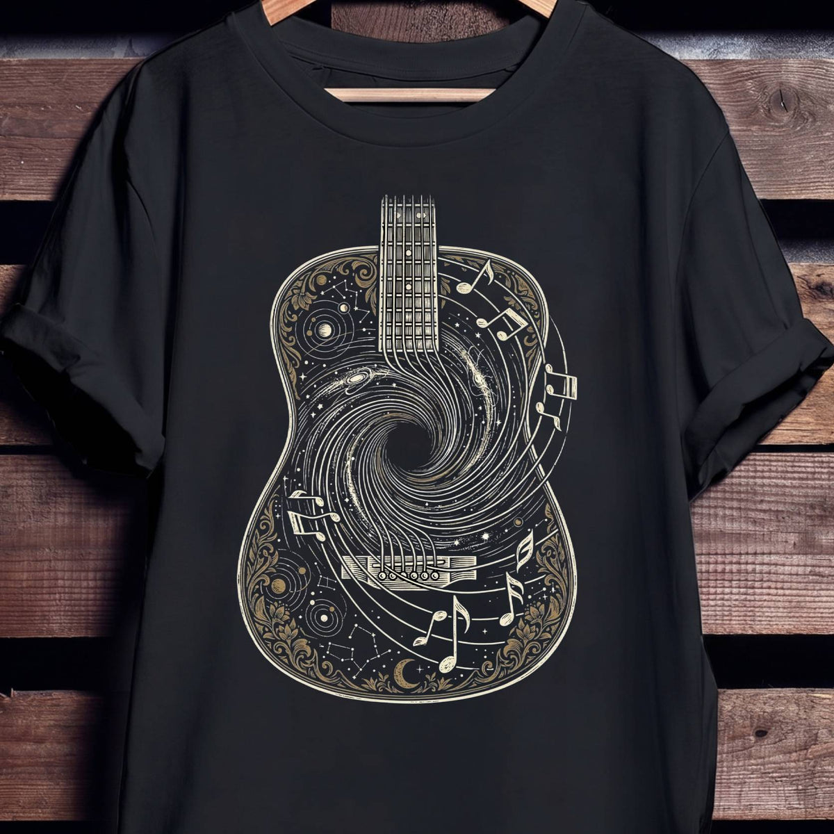 Cosmic Acoustic Guitar Galaxy