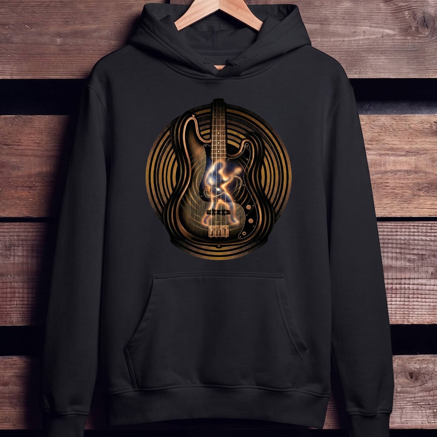 Cosmic Bass Player Galaxy Tee - Unisex Standard Hoodie