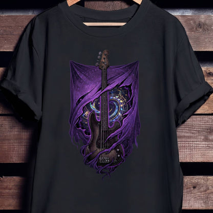 Cosmic Nebula Bass Guitar Tee - Unisex Standard T-Shirt
