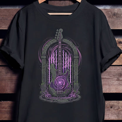 Cosmic Portal Bass Guitar Tee - Unisex Standard T-Shirt