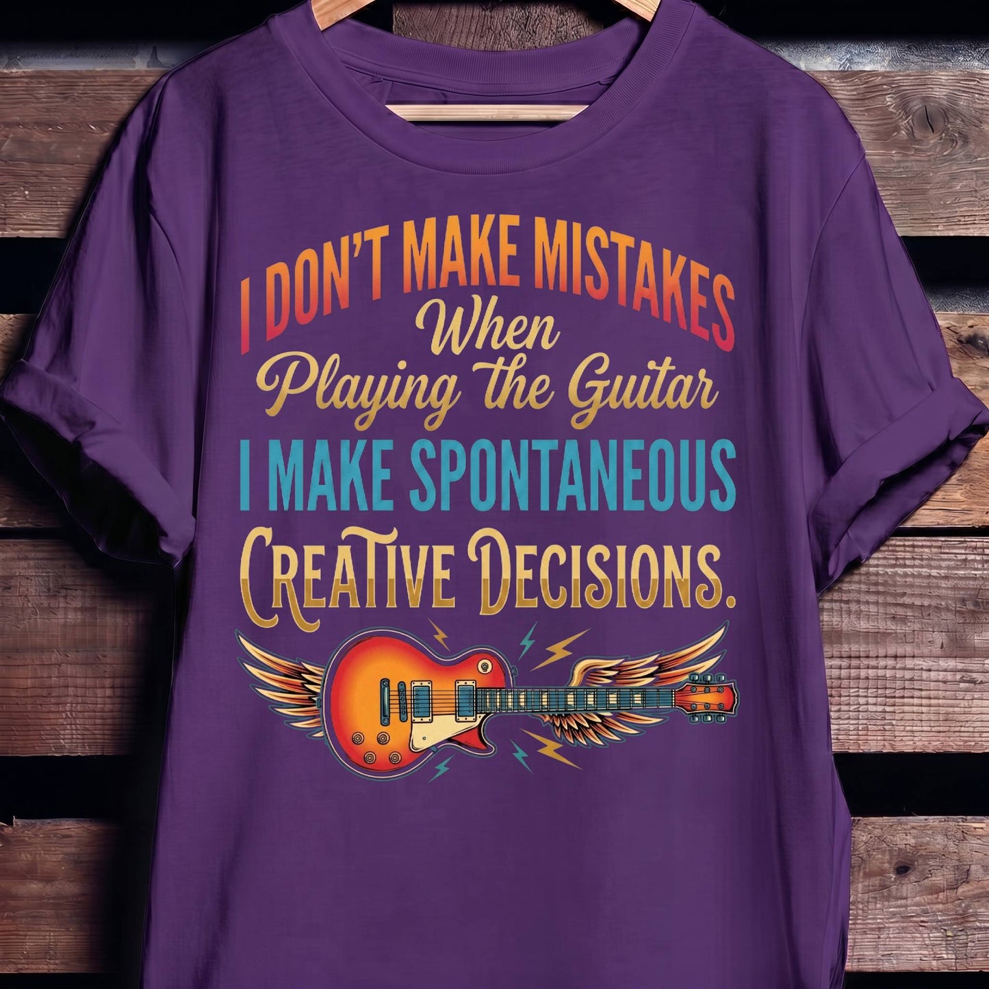 "Creative Decisions" Electric Guitarist Tee