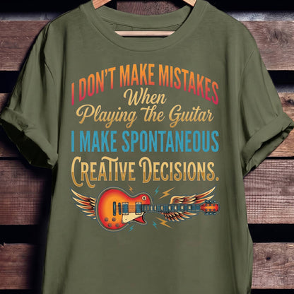 "Creative Decisions" Electric Guitarist Tee