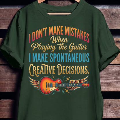 "Creative Decisions" Electric Guitarist Tee
