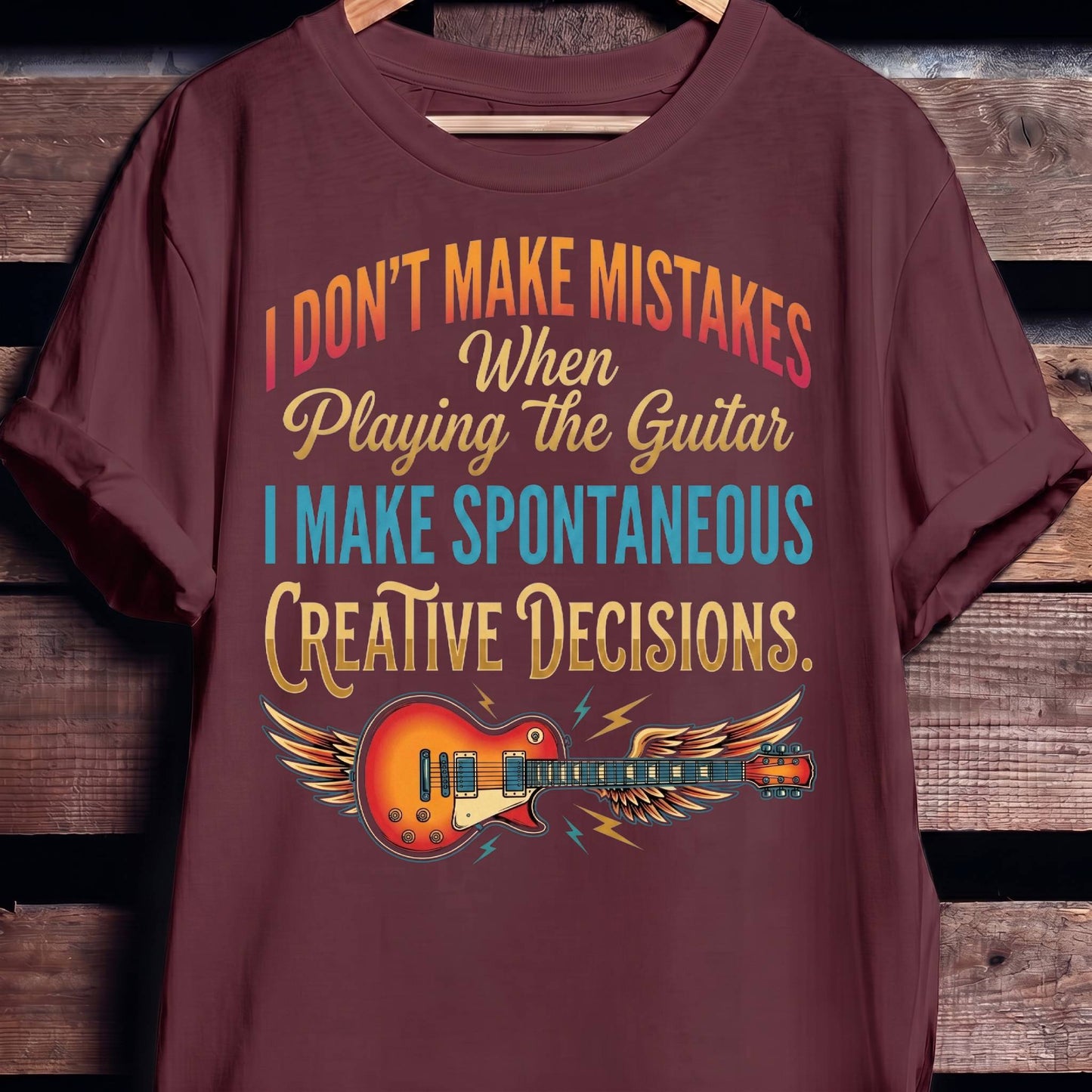 "Creative Decisions" Electric Guitarist Tee