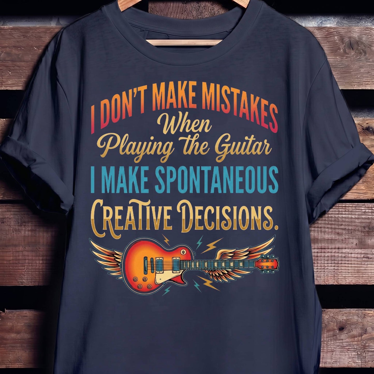 "Creative Decisions" Electric Guitarist Tee