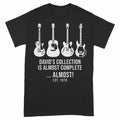 My Collection Is Almost Complete Personalized Guitar Shirt - Black Unisex Standard T-Shirt, front