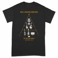 Family Christmas Tree of Instruments Personalized Shirt - Black Unisex Standard T-Shirt, front
