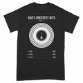 Dad's Greatest Hits Personalized Shirt with Kids Names - Black Unisex Standard T-Shirt, front
